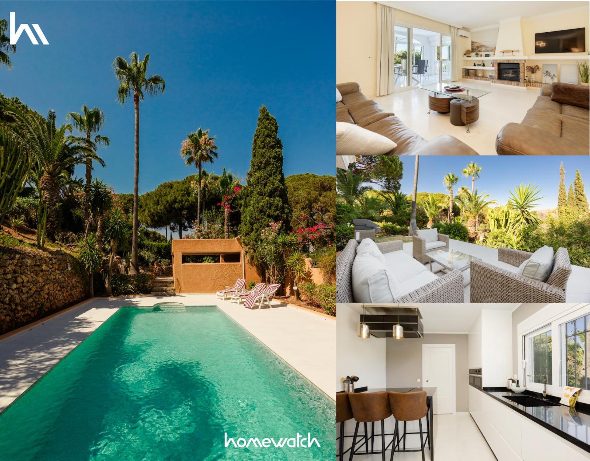 Pina - A Retreat Among Palm Trees, With A Private Pool And Barbecue In Elviria, Villa